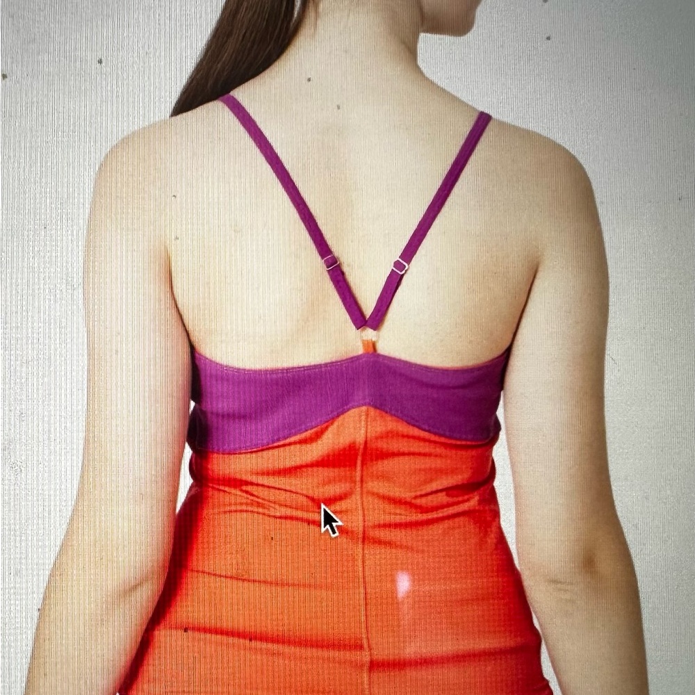 Tennis Tank in Hot Coral and Festival Fuchsia by FILA